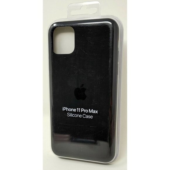 Original Apple iPhone 11 Pro Max Silicone Case - Black - Picture 1 of 1